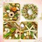 22" Shell Arrangement Wreath Handcrafted Christmas Wreath - Holiday Tree